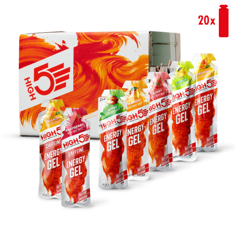 High5 Energy gel blandade smaker box (20x40g)