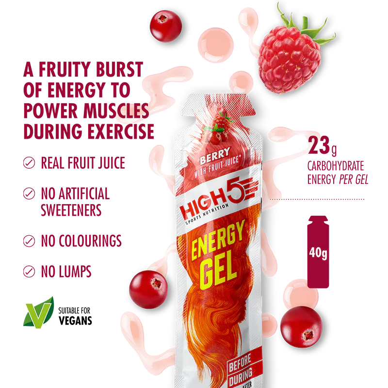 High5 Energy gel blandade smaker box (20x40g)