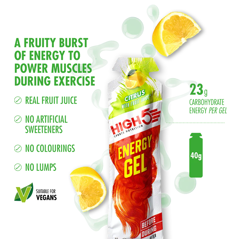 High5 Energy gel blandade smaker box (20x40g)