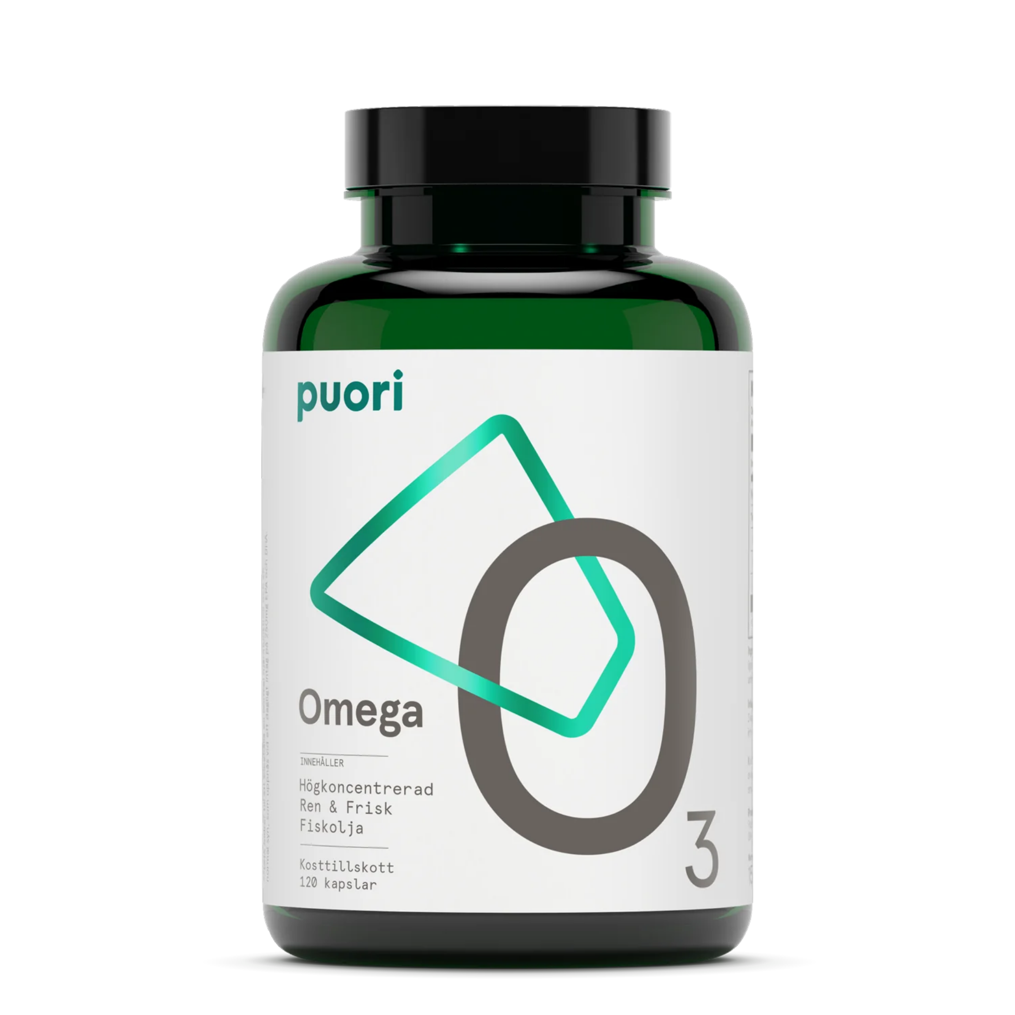 Puori Omega-3 Fiskolja O3 (180 kapslar)