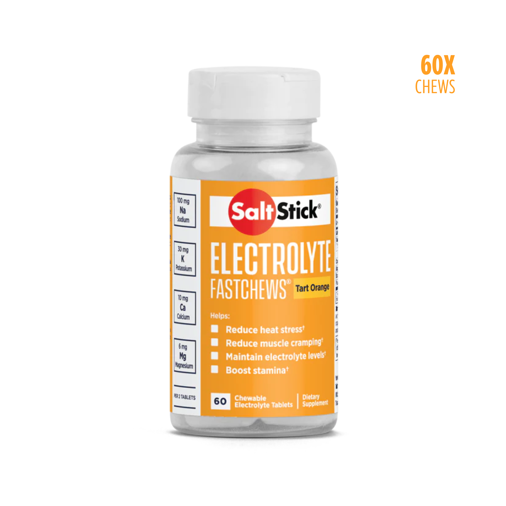 SaltStick Electrolyte Fastchews Orange (60 tuggar)