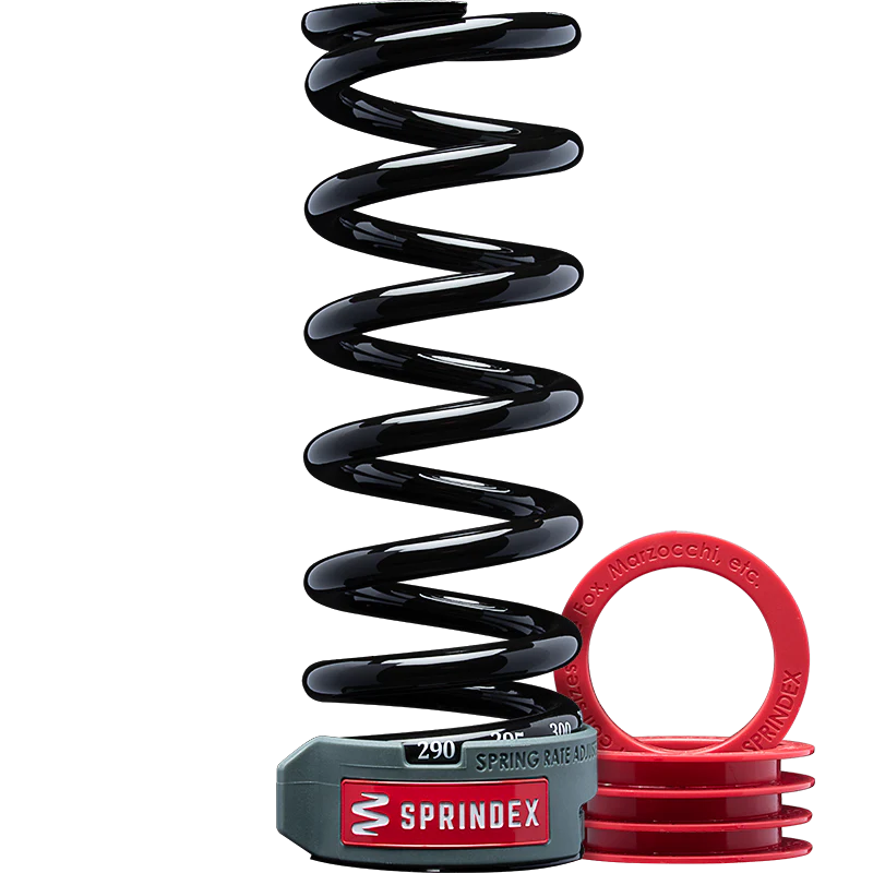 Sprindex fjäder 75 mm slaglängd/160 mm 7,4 mm (dia) tråd/300 min.
