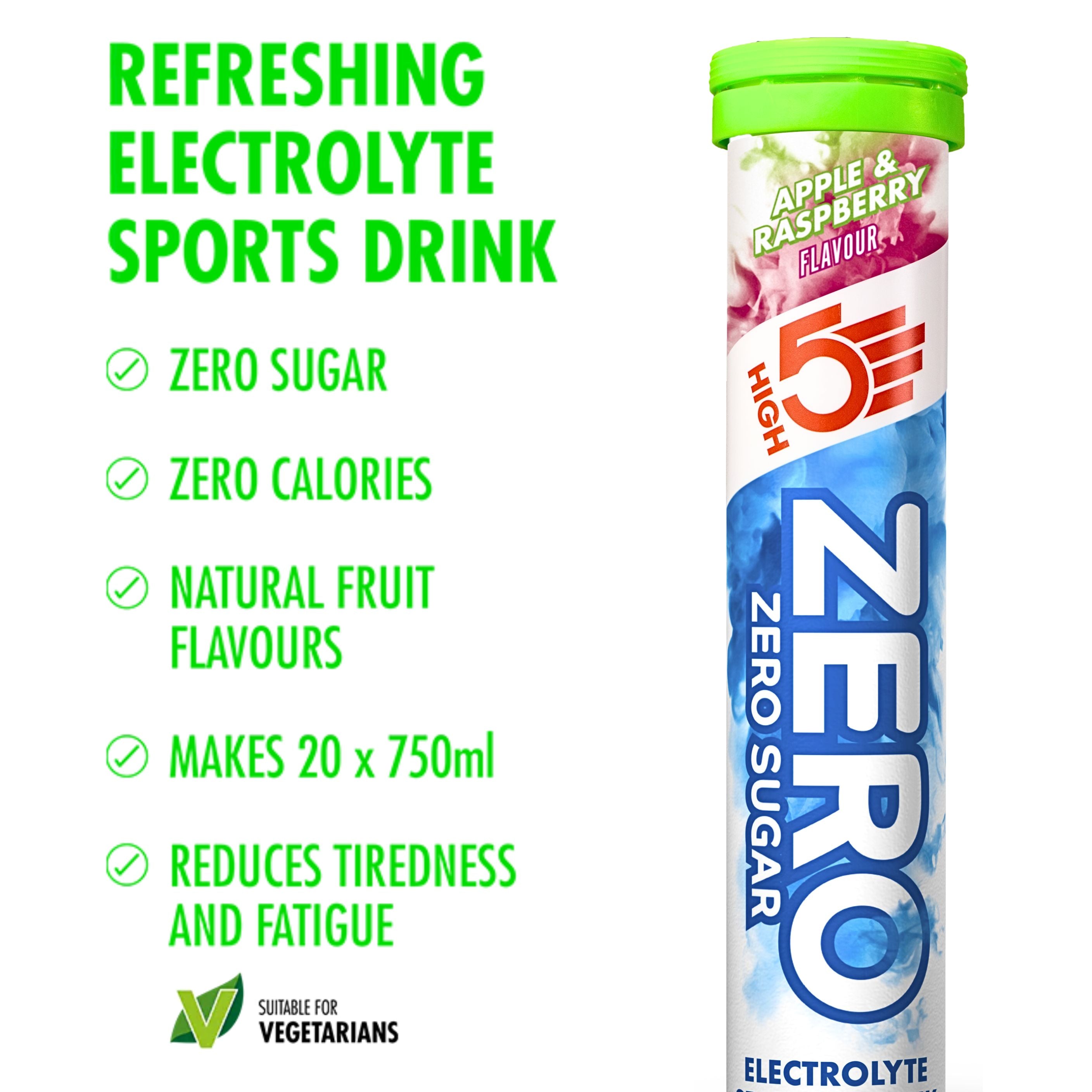 High5 Electrolyte tabs ZERO Apple & Raspberry (8x20 tabs)