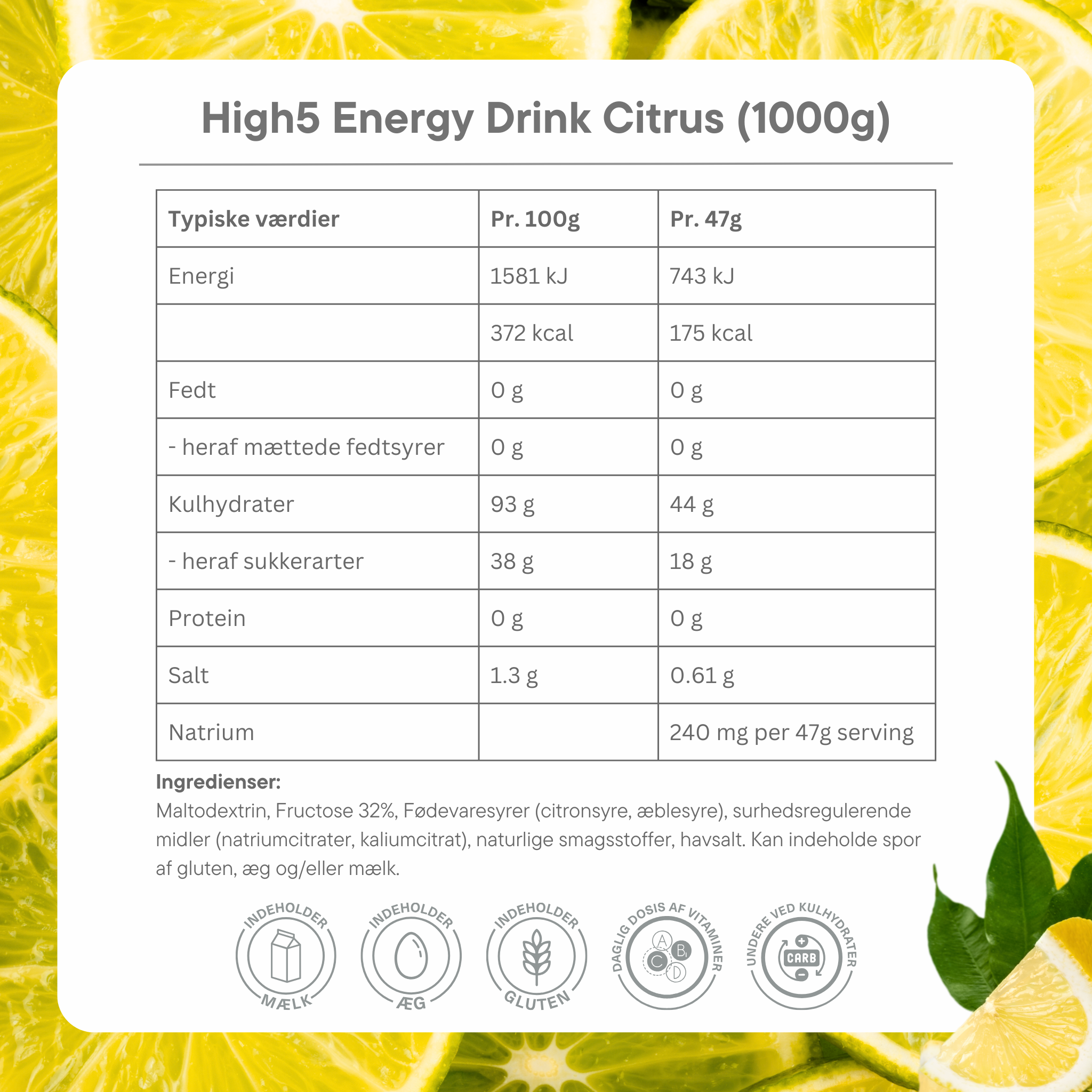 High5 Energidryck Citrus (1 kg)