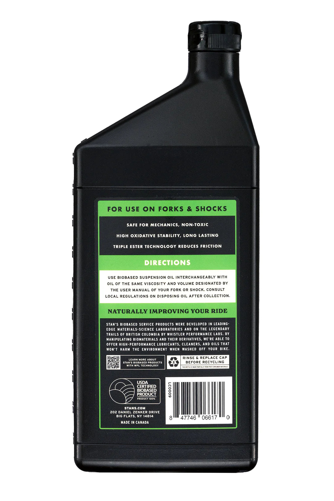 Stan's Biobased Suspension Oil - 1 liter - flera viskositeter