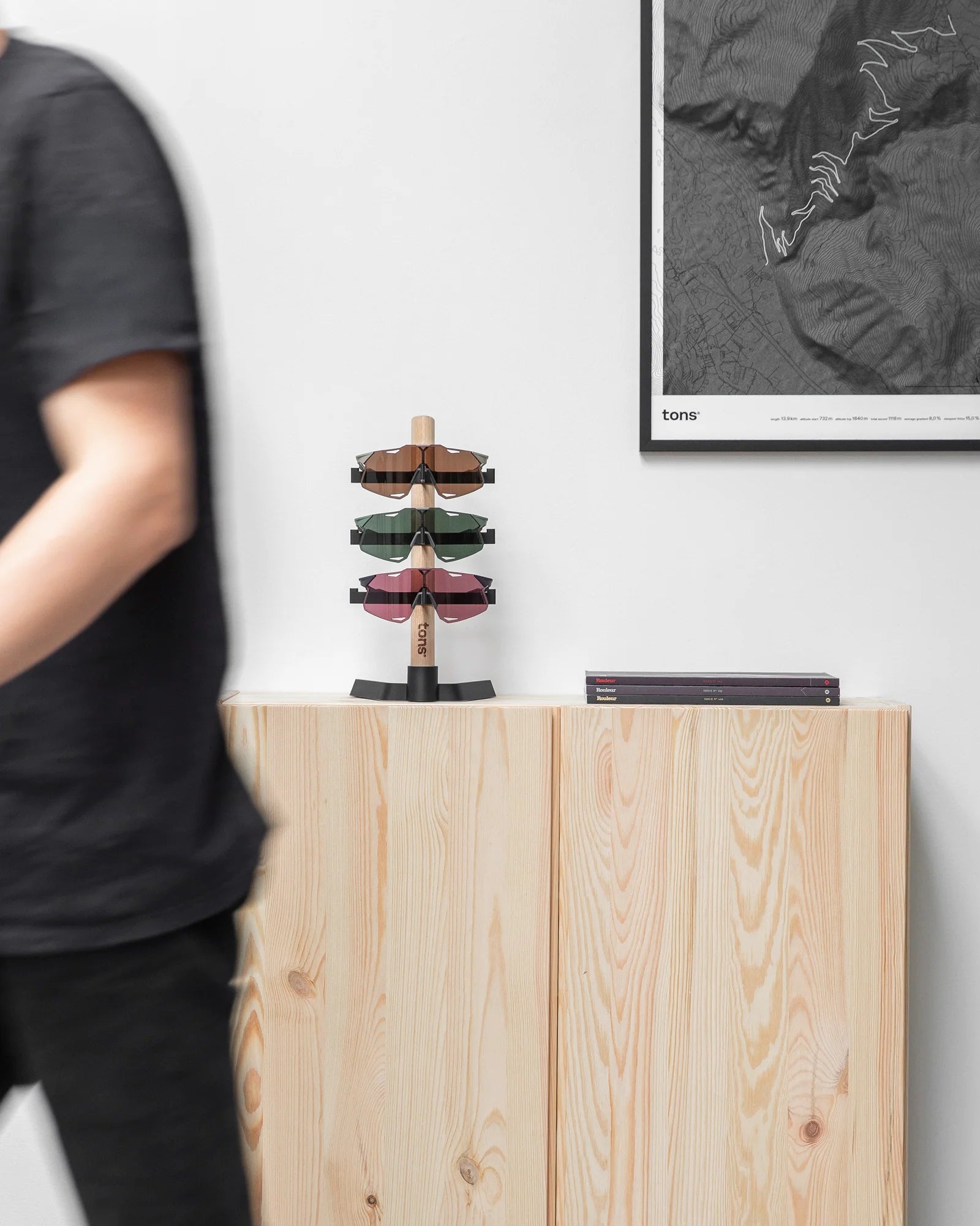 Tons Studio Väggfäste Natural Oak Road (32cm)