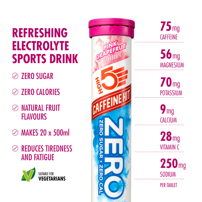 High5 Electrolyte tabs ZERO Pink Grapefruit (8x20 tabs)
