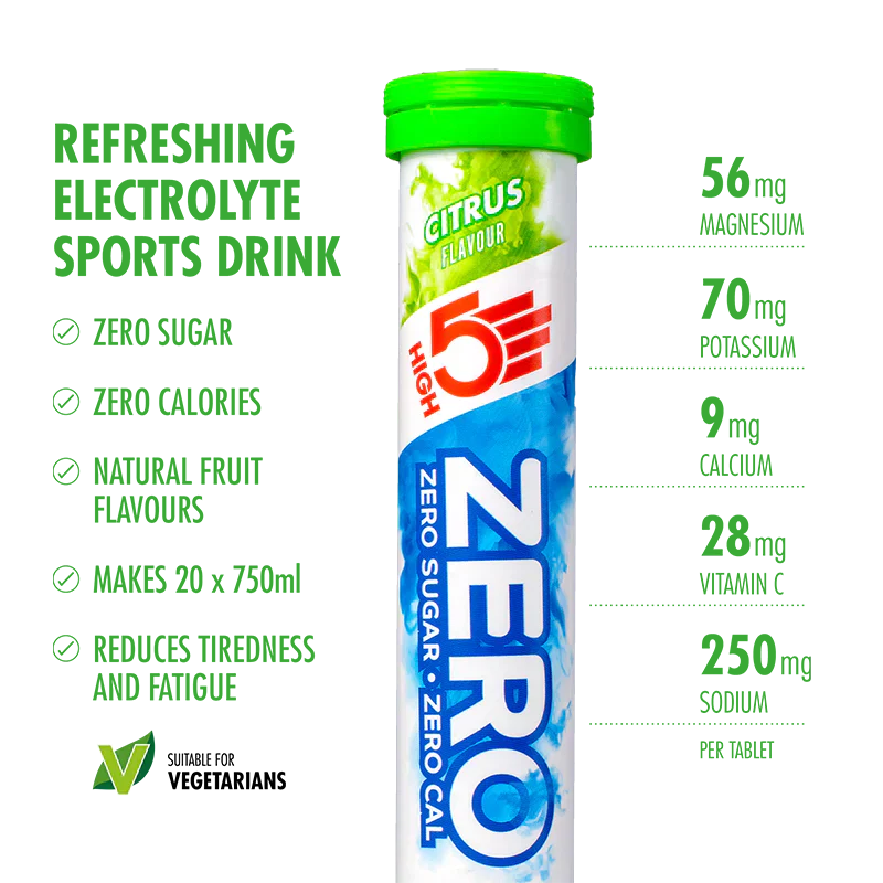 High5 Electrolyte tabs ZERO Citrus (8x20 tabs)