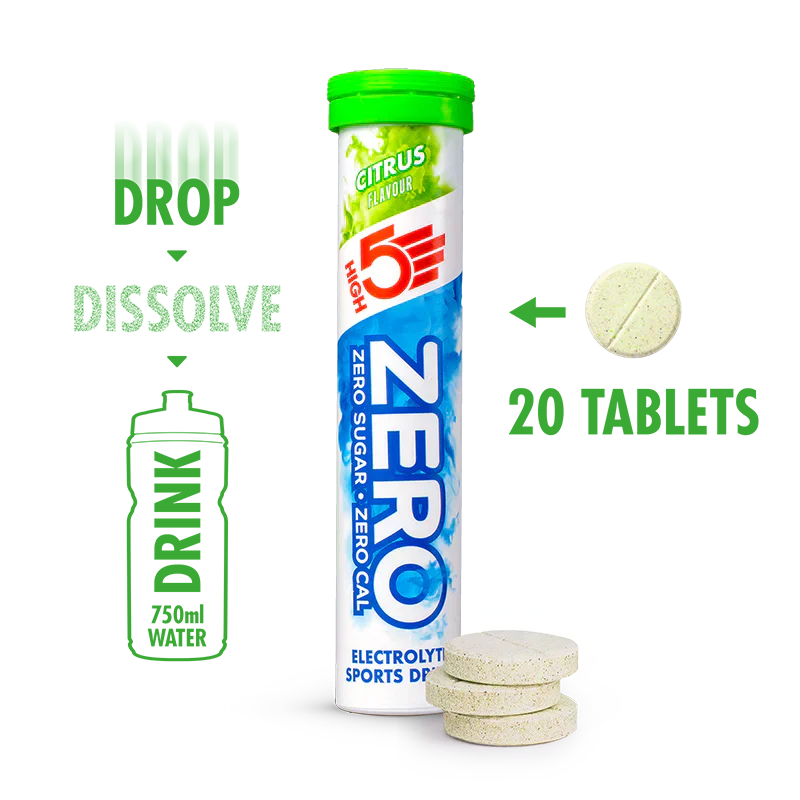 High5 Electrolyte tabs ZERO Citrus (8x20 tabs)