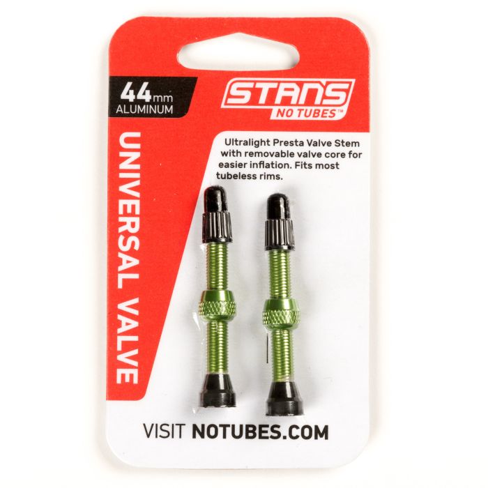 Stan's Tubeless ventilset ALU presta 44 mm (grön)