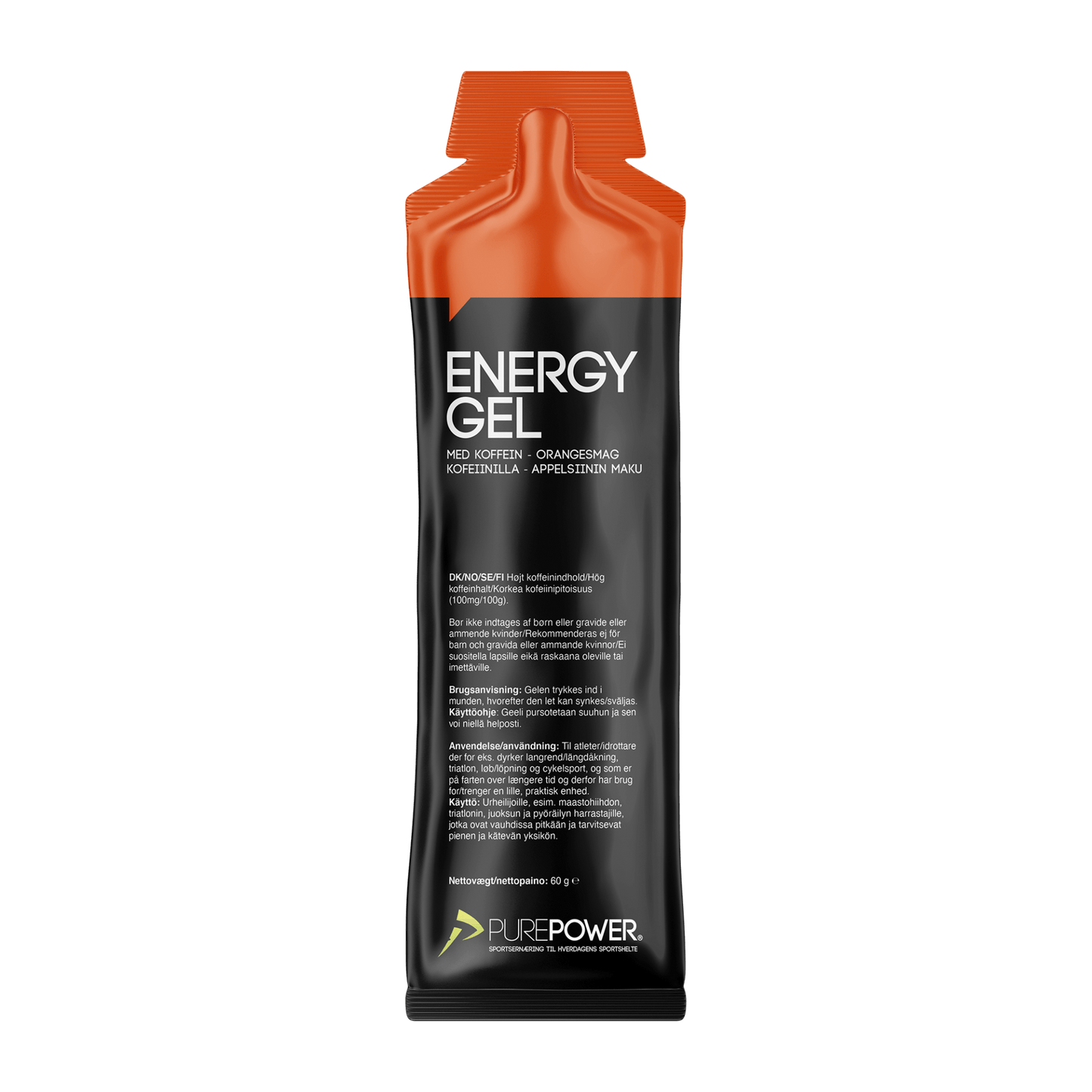 PurePower Energigel Orange Koffein