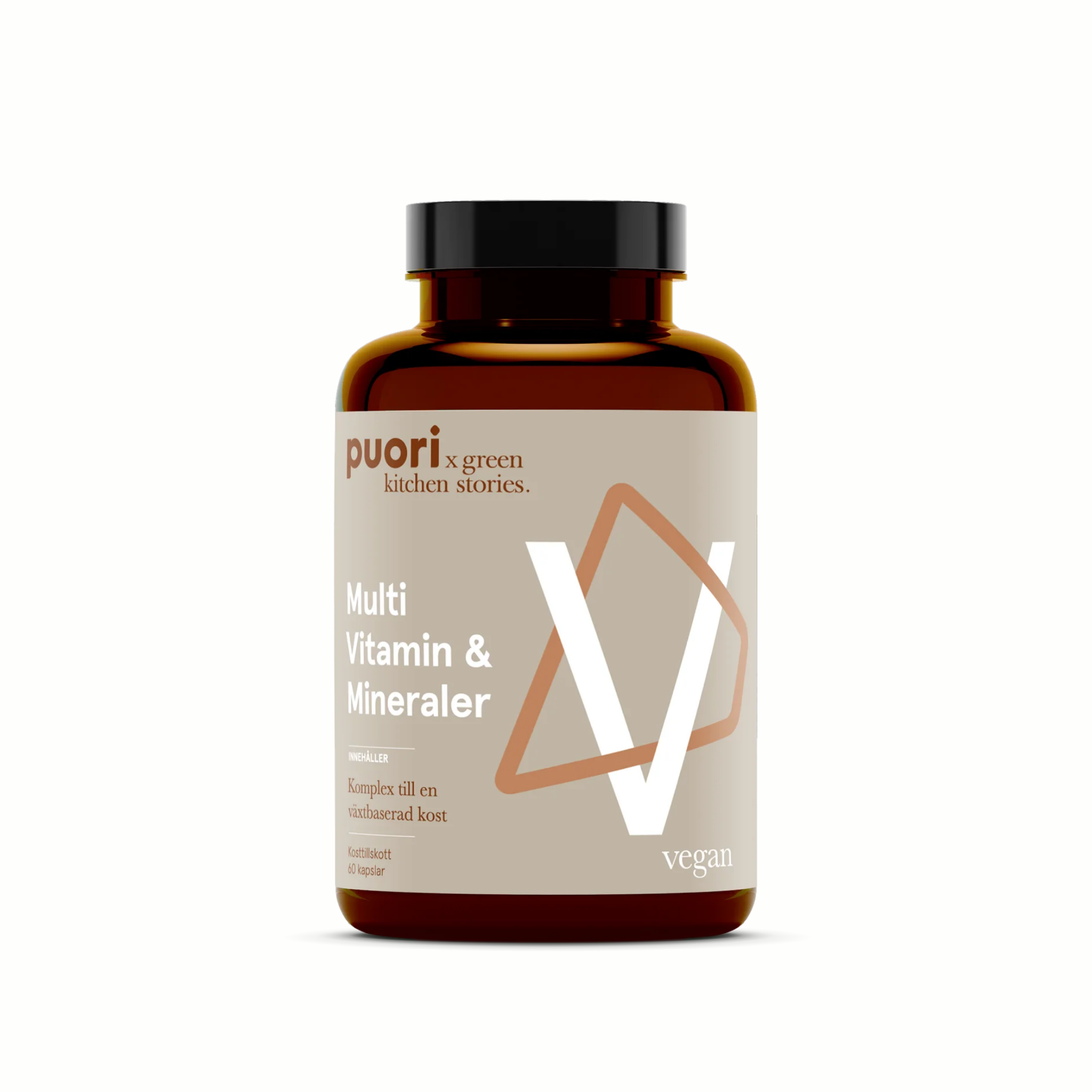 PUORI Vitamin V - Multivitamin och mineraler (60 kapslar)