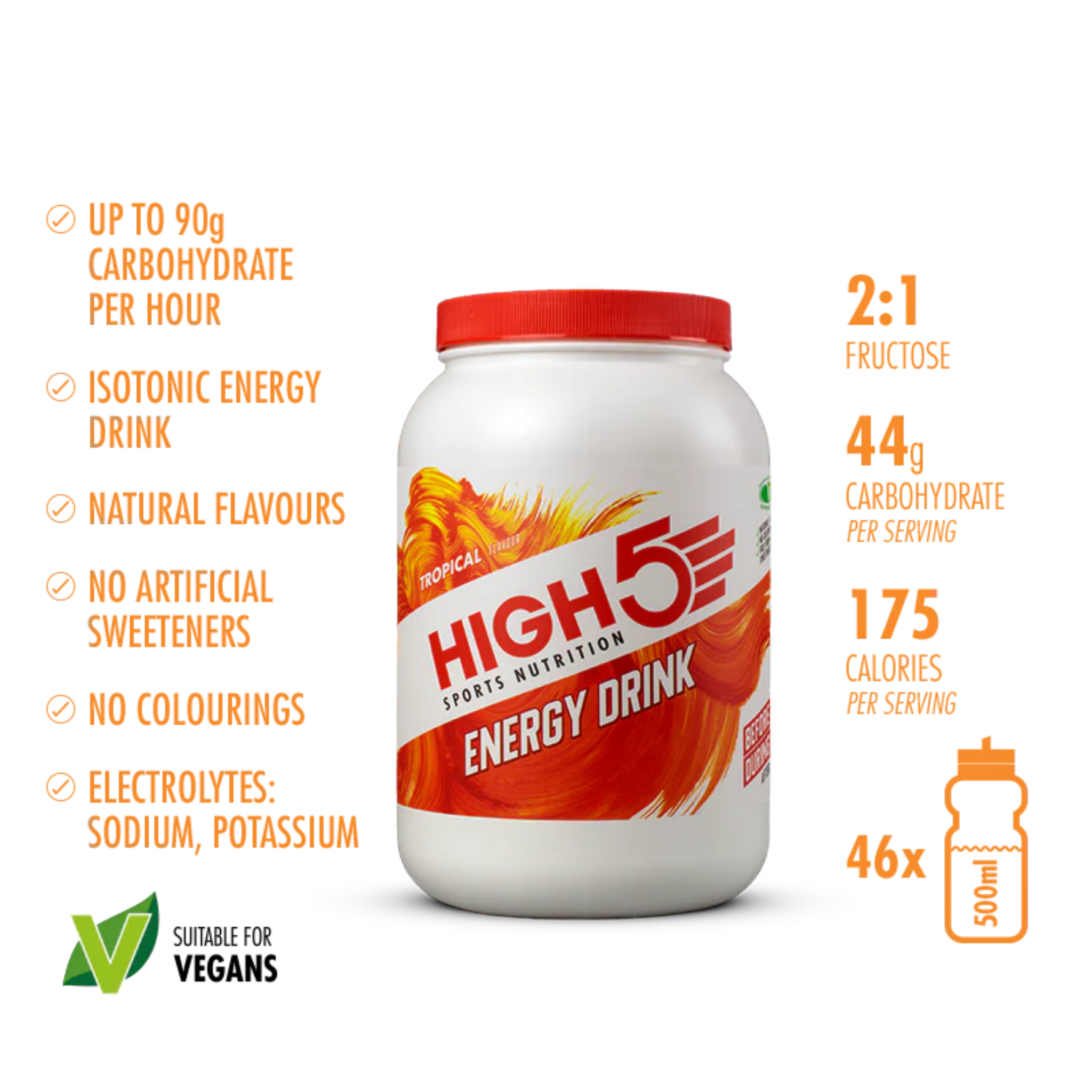 High5 Energidryck Tropical (2,2 kg)