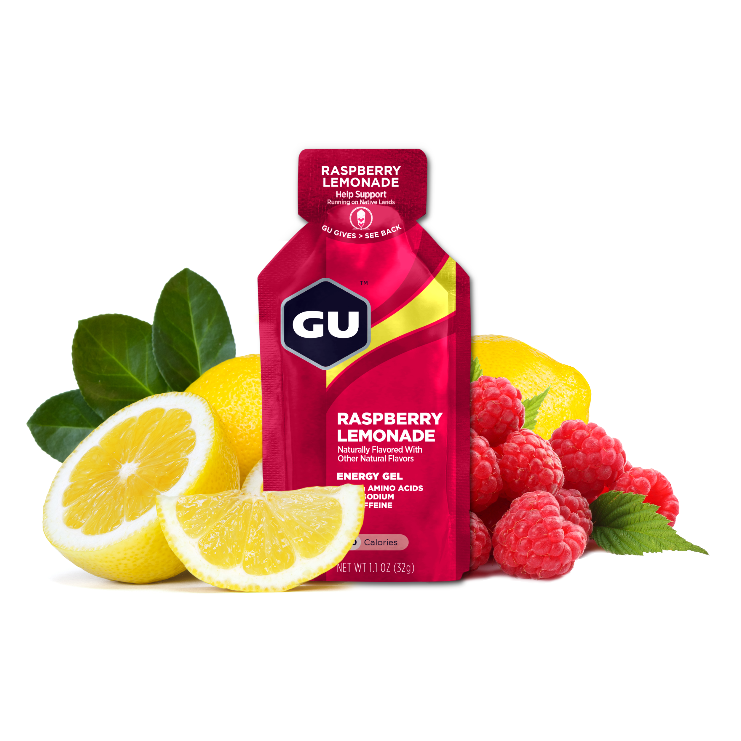 GU Energy Energigel Raspberry Lemonade (24 x 32 g)