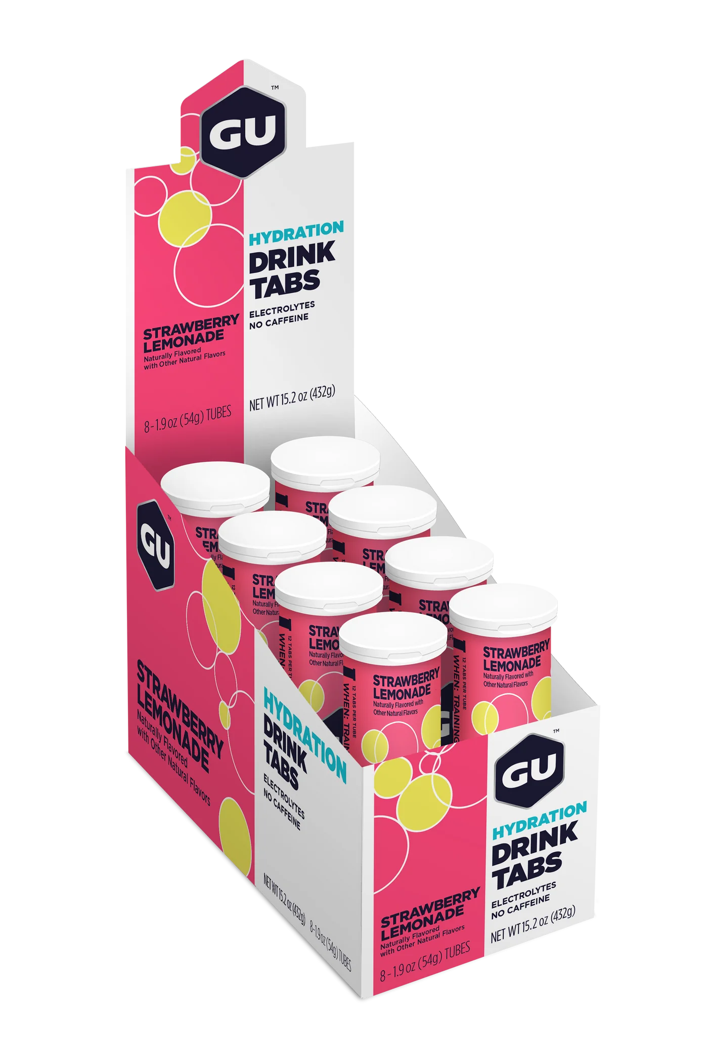 GU Energy Elektrolyttabs Strawberry Lemonade (8 x 12 tabs)