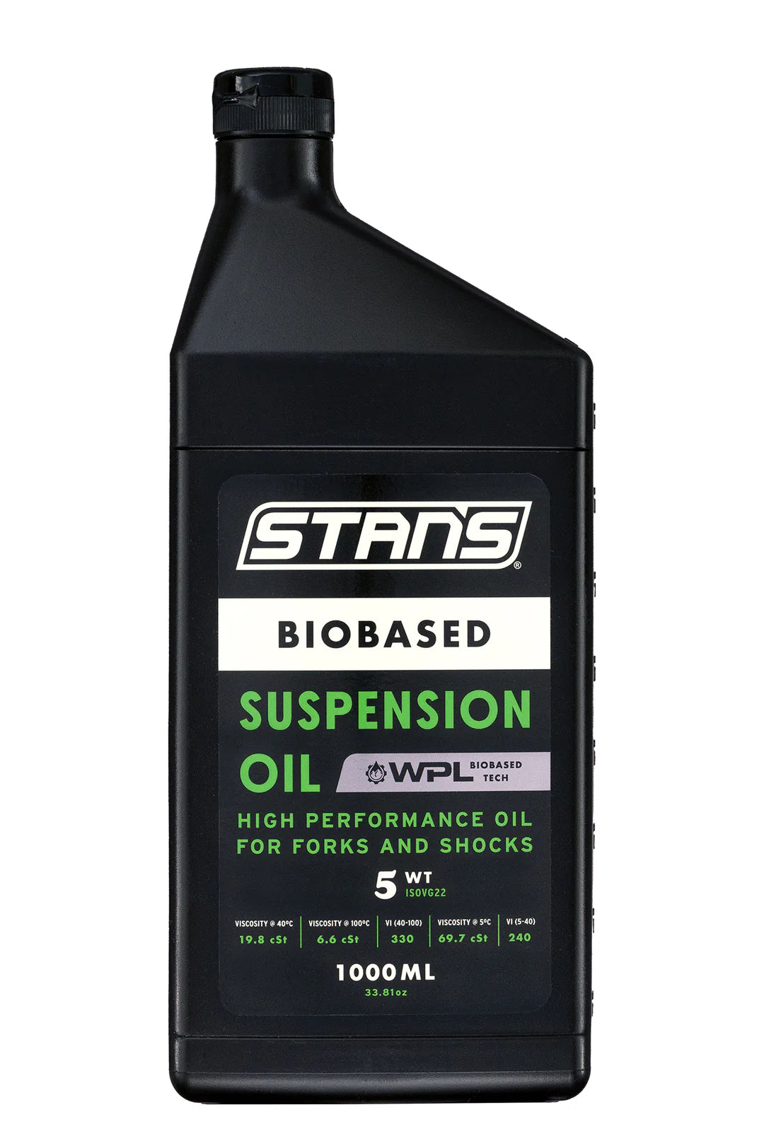 Stan's Biobased Suspension Oil - 1 liter - flera viskositeter