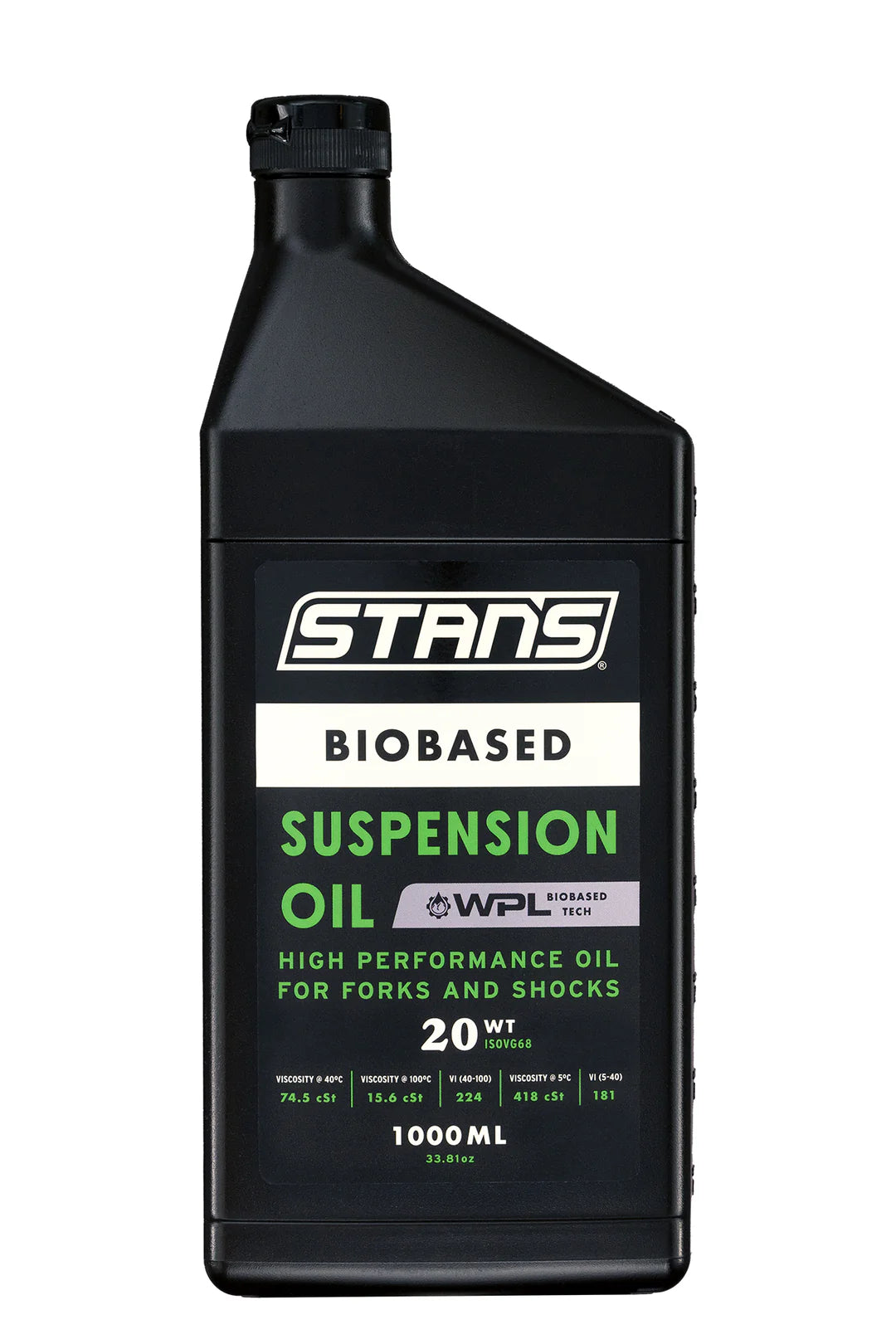 Stan's Biobased Suspension Oil - 1 liter - flera viskositeter