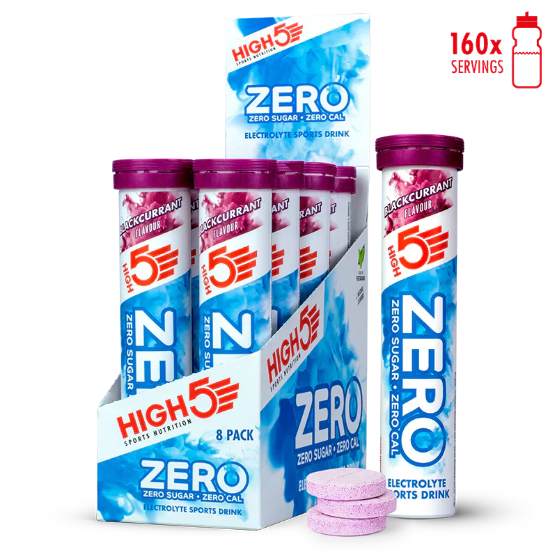 High5 Elektrolytflikar ZERO Svarta vinbär (8x20 flikar)