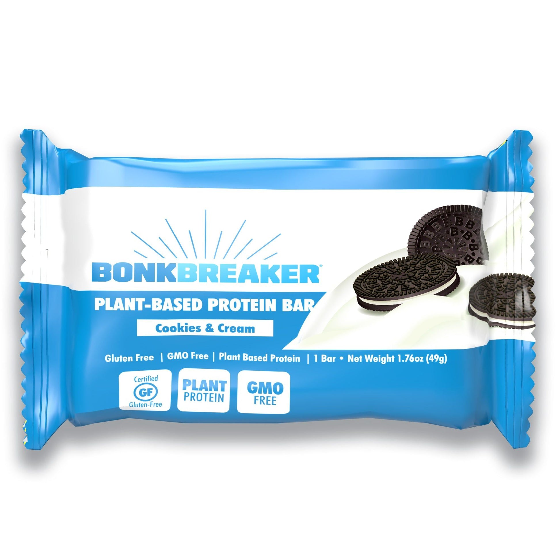 Bonk Breaker Protein Bar Cookies &amp; Cream High Protein