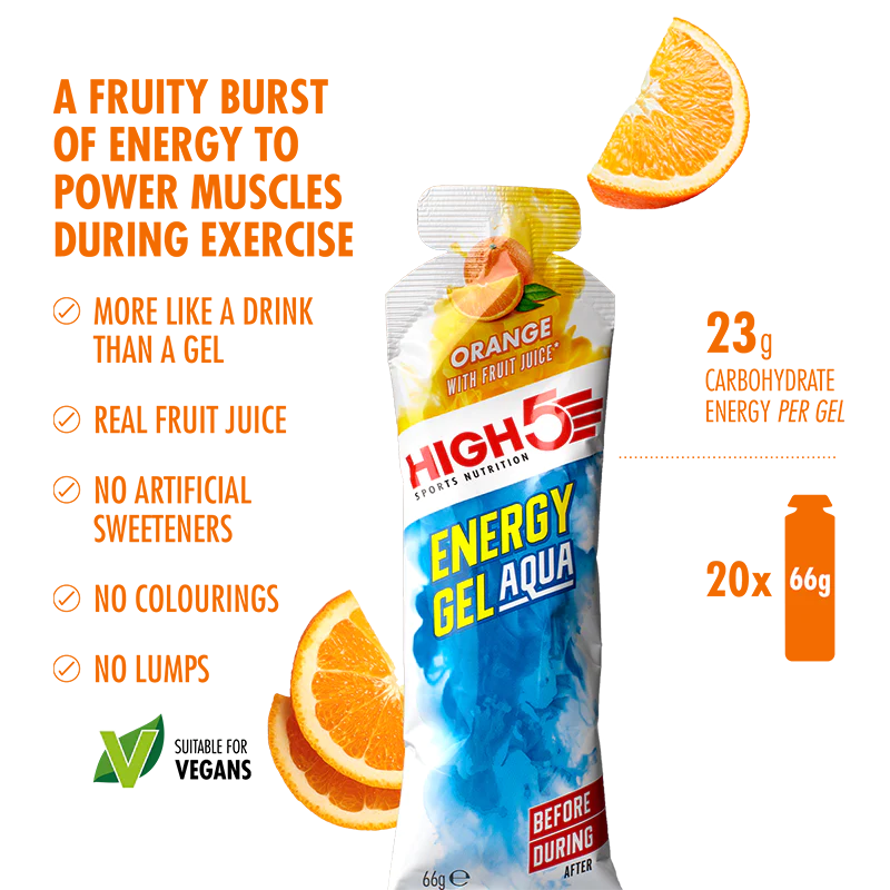 Energy gel High5 Energy Gel Aqua Orange 66 g