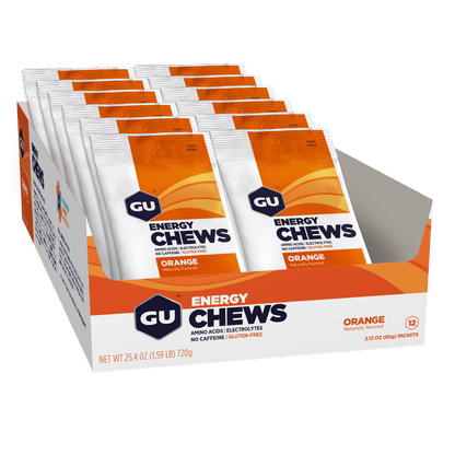 GU Energy Chews Orange Box