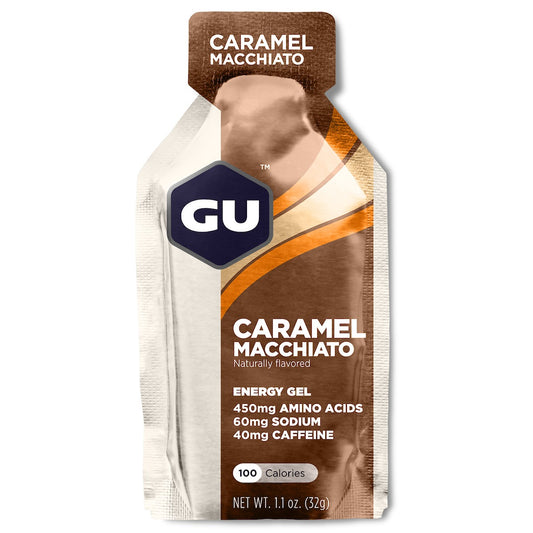 GU Energy energy gel Caramel Macchiato med koffein 32g