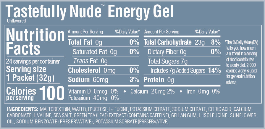 Energigel GU Energy Smakfullt naken med koffein 32g