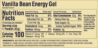 Energigel GU Energy Vanilla Bean med koffein 32g