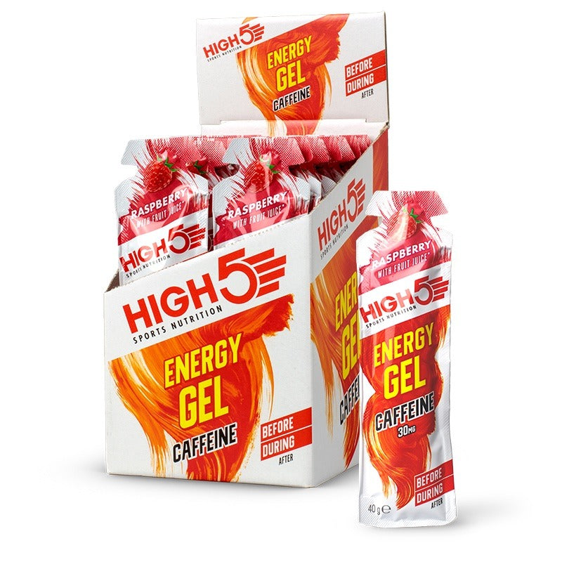 High5 Energy gel Koffein hallon