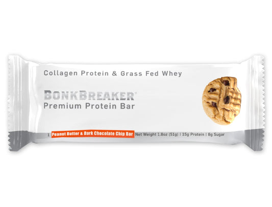 Bonk Breaker Collagen Protein Bar JORDNÖTSSMÖR &amp; MÖRK CHOCLADE CHIP