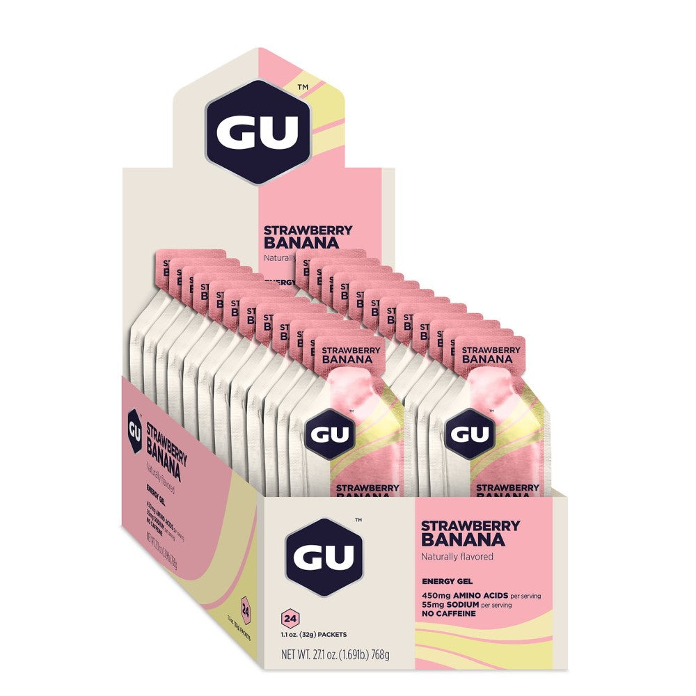 GU Energy energy gel Strawberry Banana | Energigel utan koffein