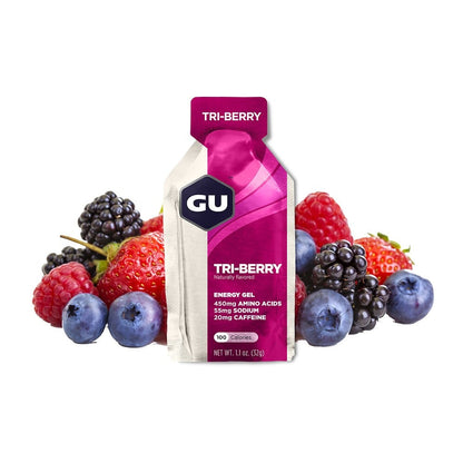 GU Energy energy gel Tri-berry med koffein 32g